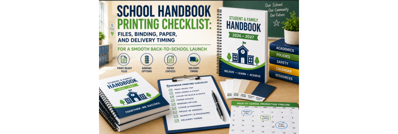 School Handbook Printing Checklist for 2026–2027